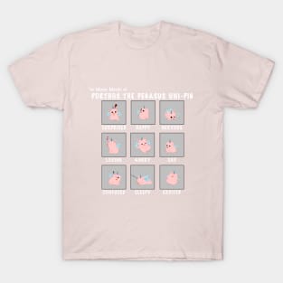 Moods of Porthos the Pegasus Uni-Pig T-Shirt